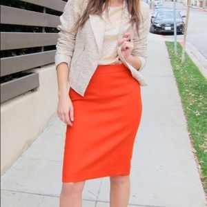 Orange Banana Republic Pencil Skirt Size 0